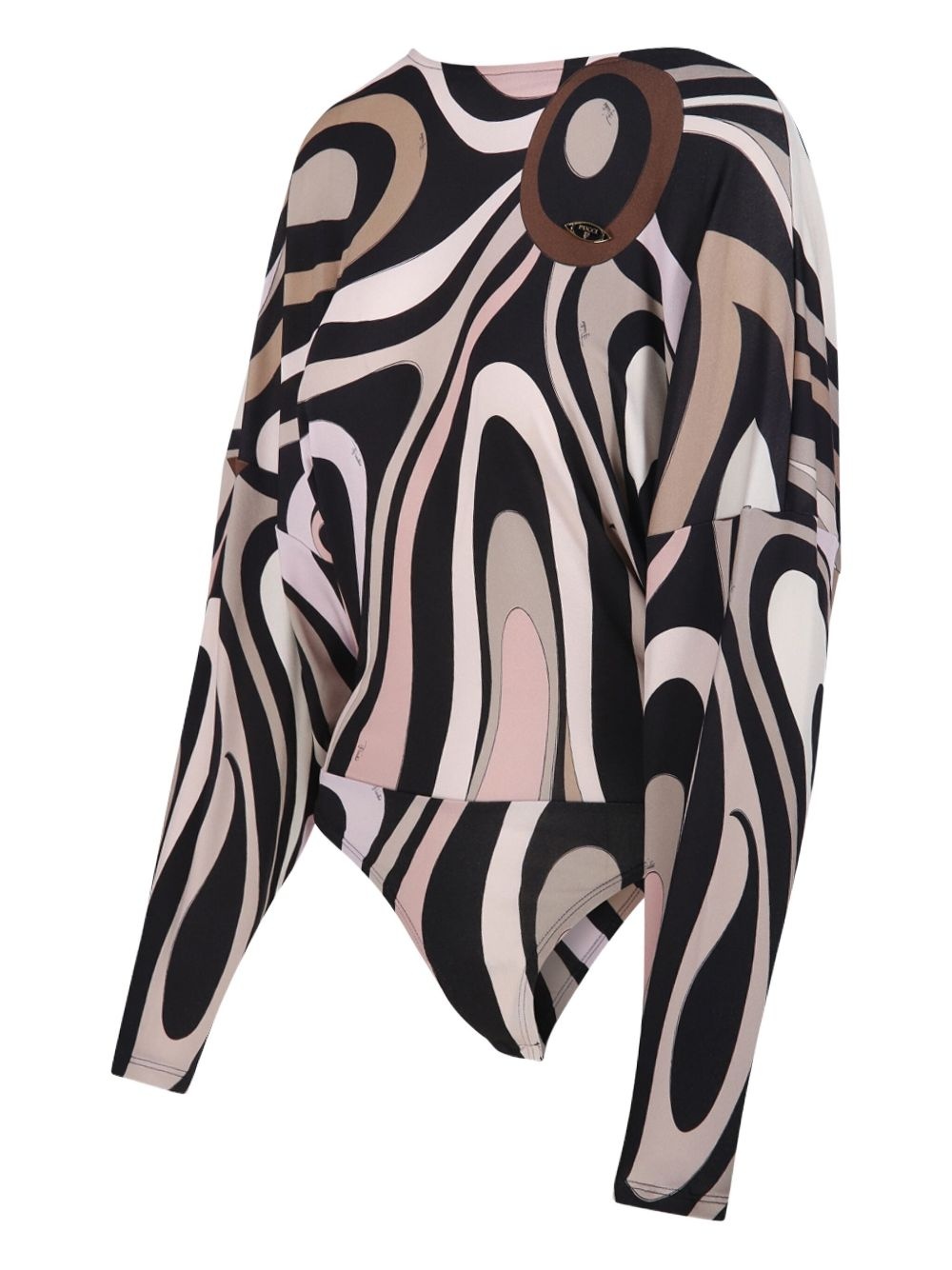 Marmo-print bodysuit - 3