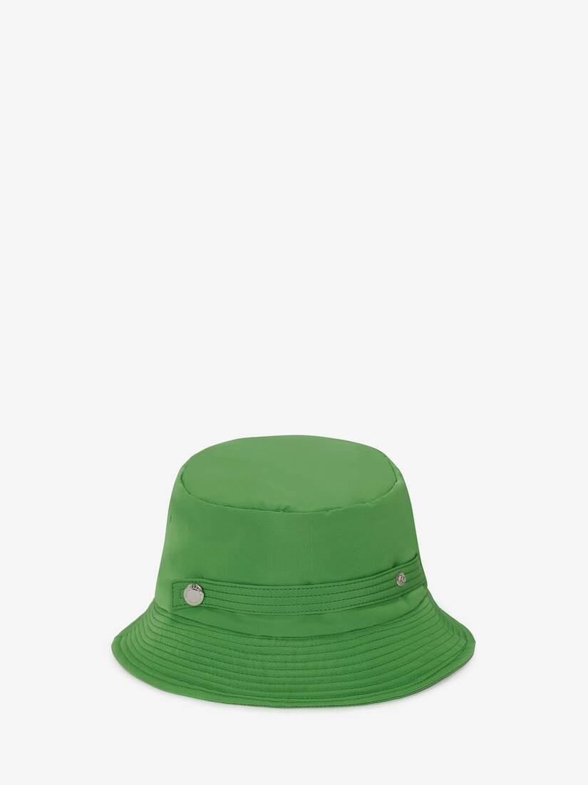 Women's Padded Bucket Hat in Acid Green - 2