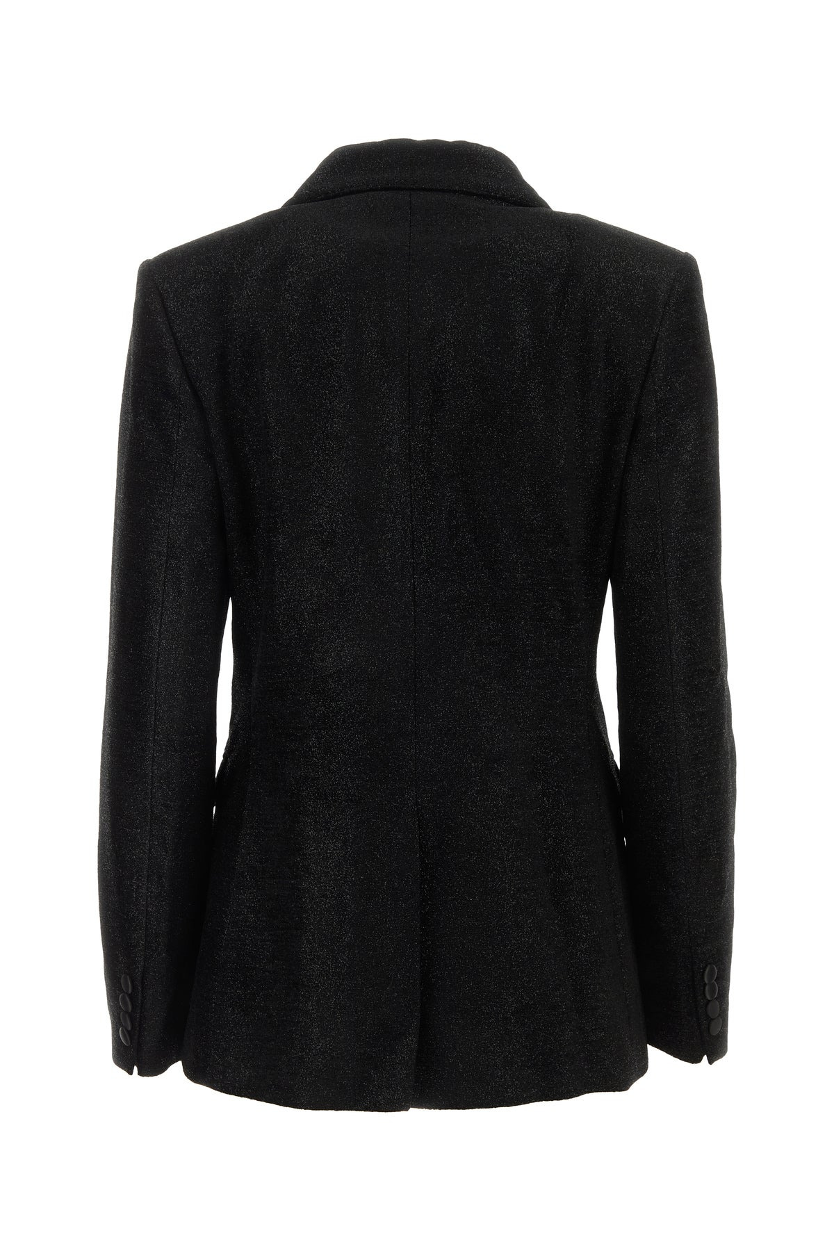 Black viscose blend blazer - 2