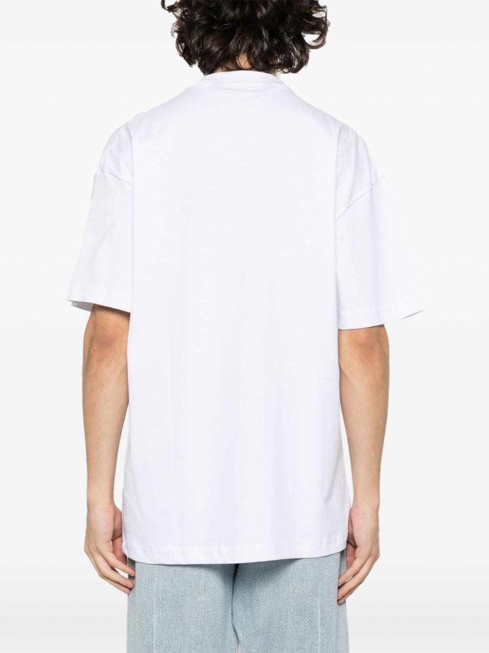 grafitti-print T-shirt - 4