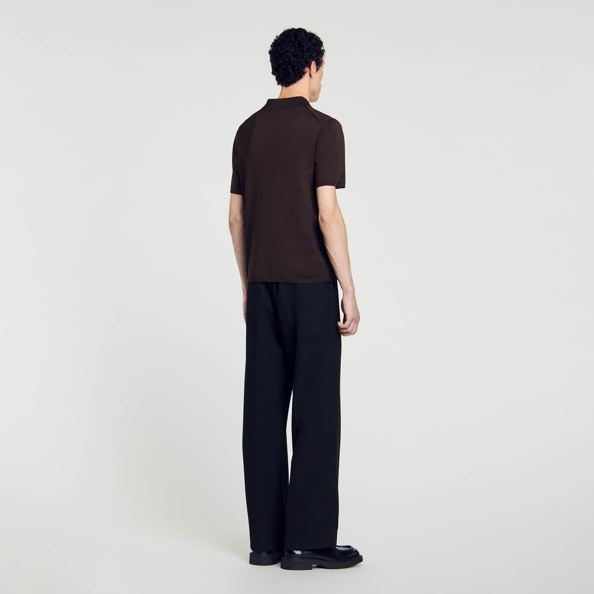 SHORT-SLEEVE KNITTED POLO SHIRT - 6