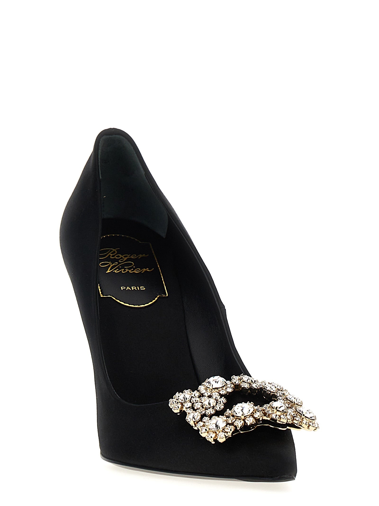 Flower Strass Pumps Black - 2