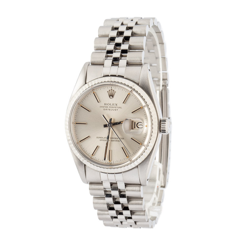 Used Rolex Datejust 16014 Silver Dial - 2
