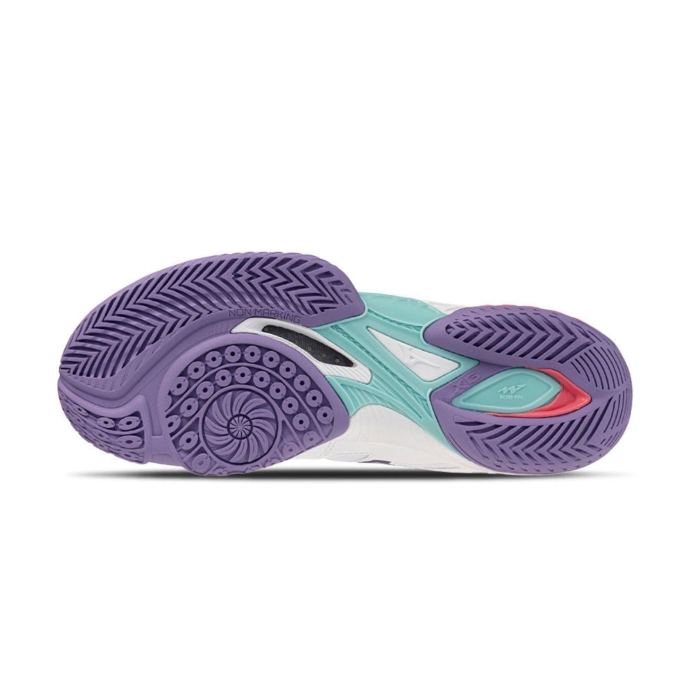 (WMNS) Mizuno Wave Claw EL 2 'White Purple' 71GA258368 - 5