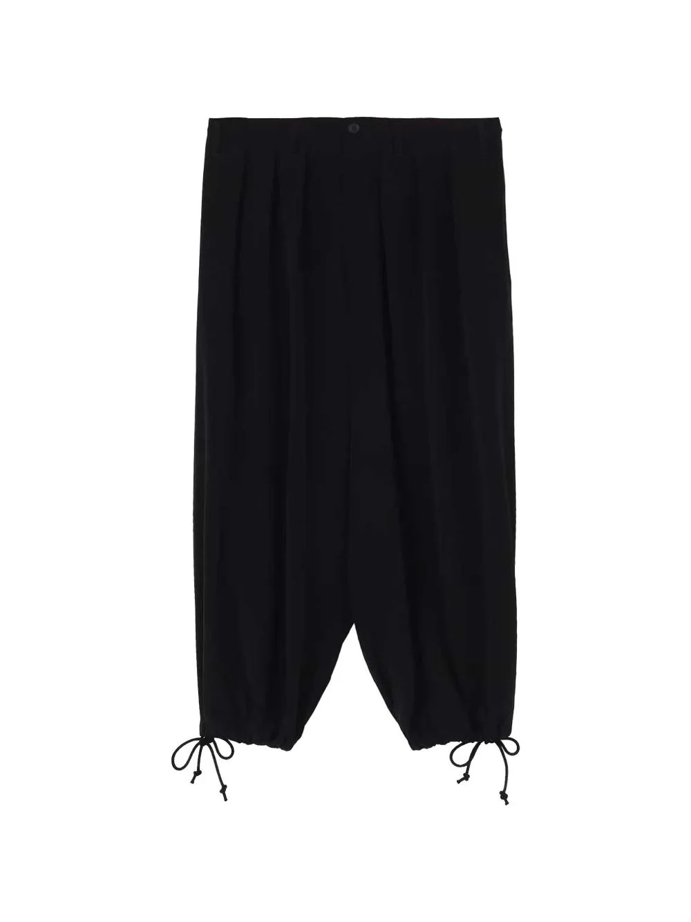 drawstring pleated trousers - 1