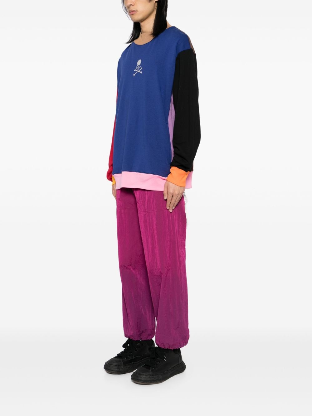 patchwork sweatshirt - 3