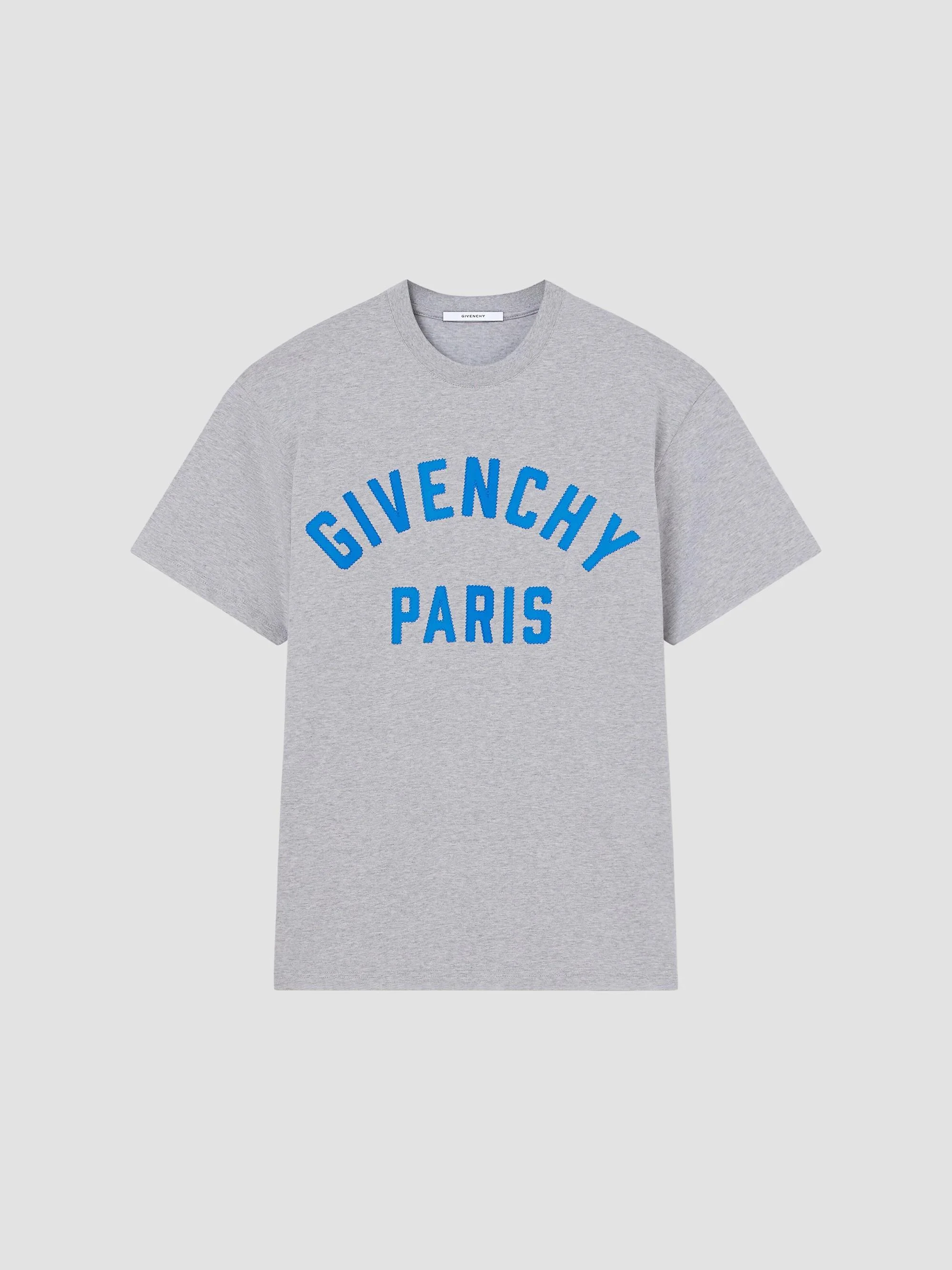 Men's Paris T-Shirt in Cotton - Grey Blue - 1