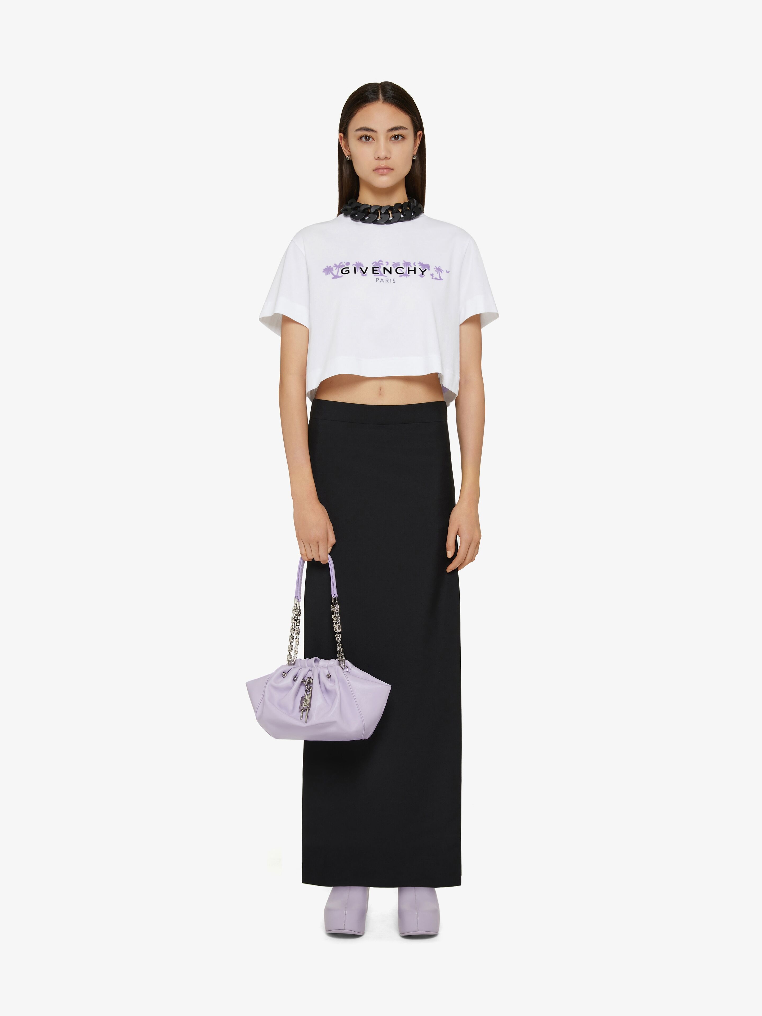 SLIM FIT PANTS IN WOOL WITH APRON EFFECT - 2