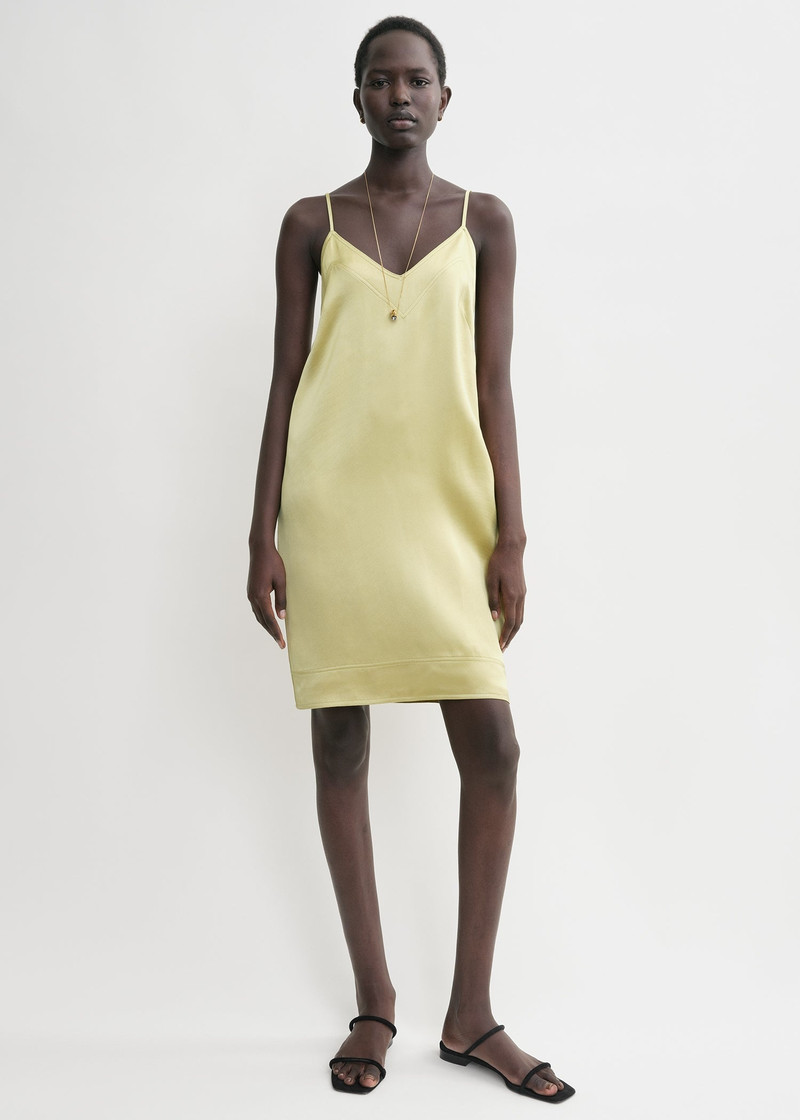 Totême Contrast satin cami dress melon outlook