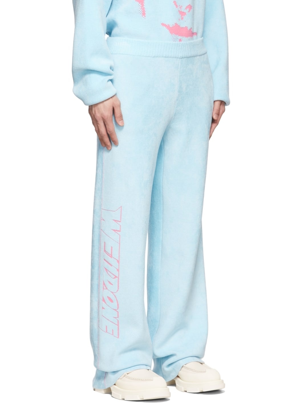 Blue Viscose Lounge Pants - 2