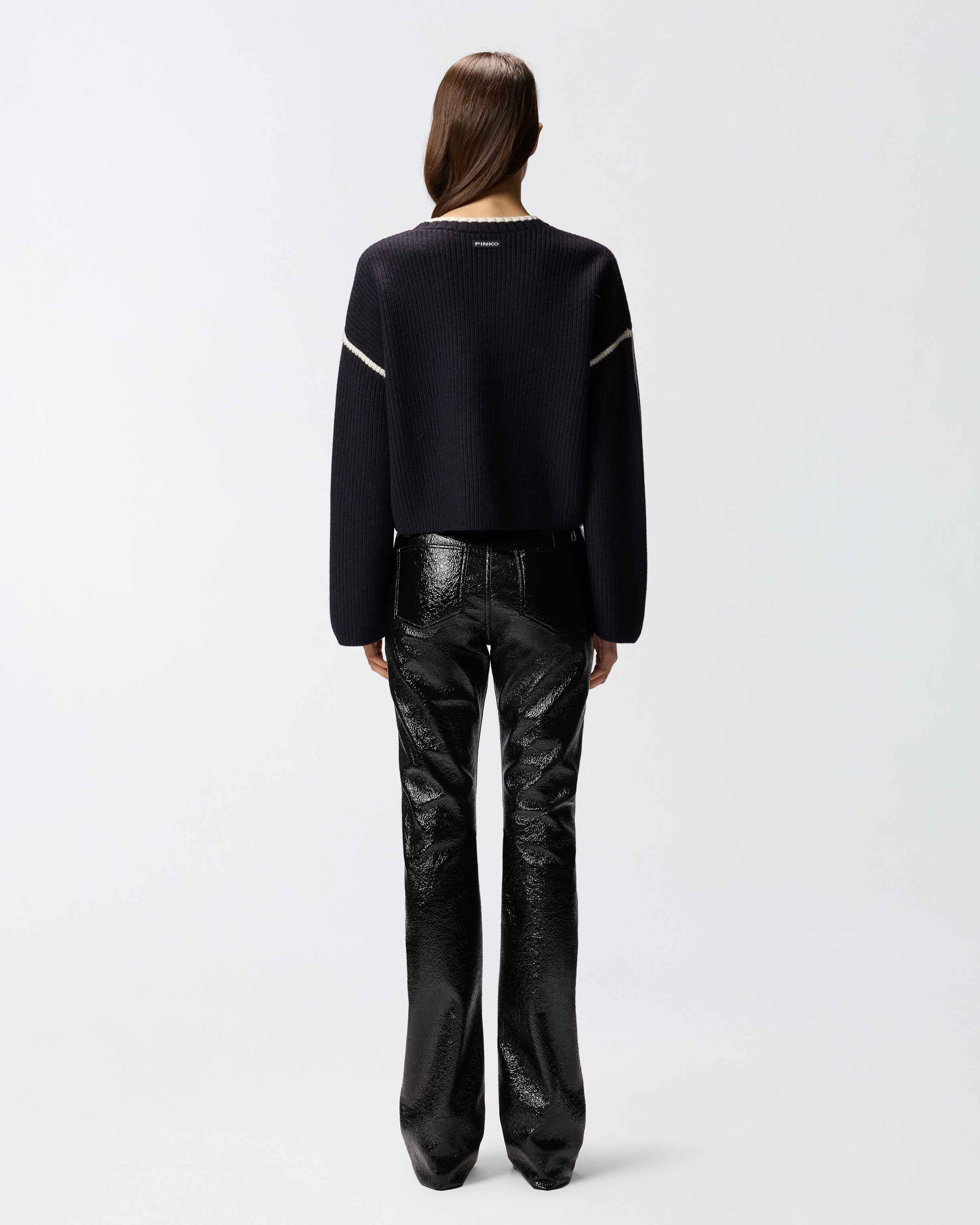 ROUND-NECK SWEATER WITH BEJEWELLED EMBROIDERY - 4
