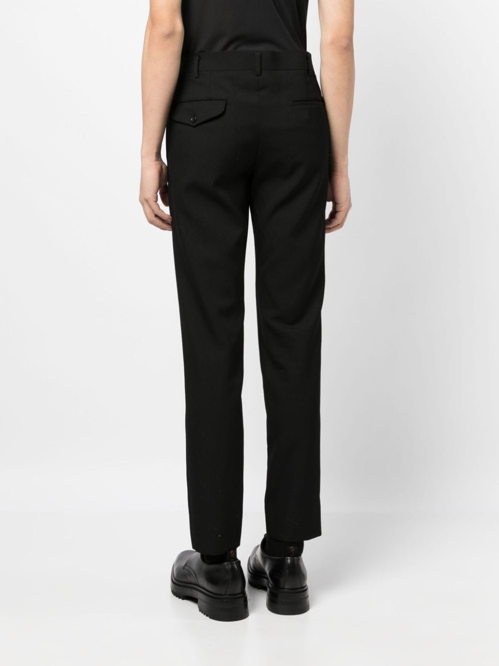 straight-leg tailored trousers - 4