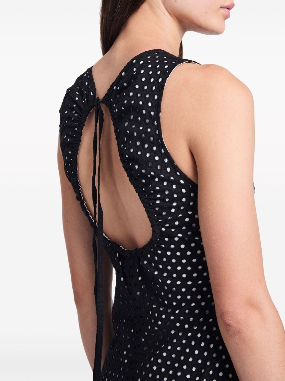 Juno broderie anglaise midi dress - 5