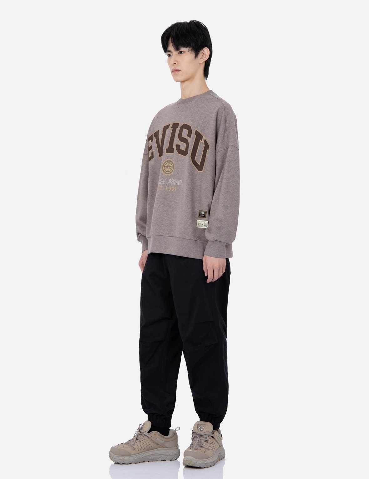 RETRO LOGO PRINT OVERSIZED SWEATSHIRT - 3