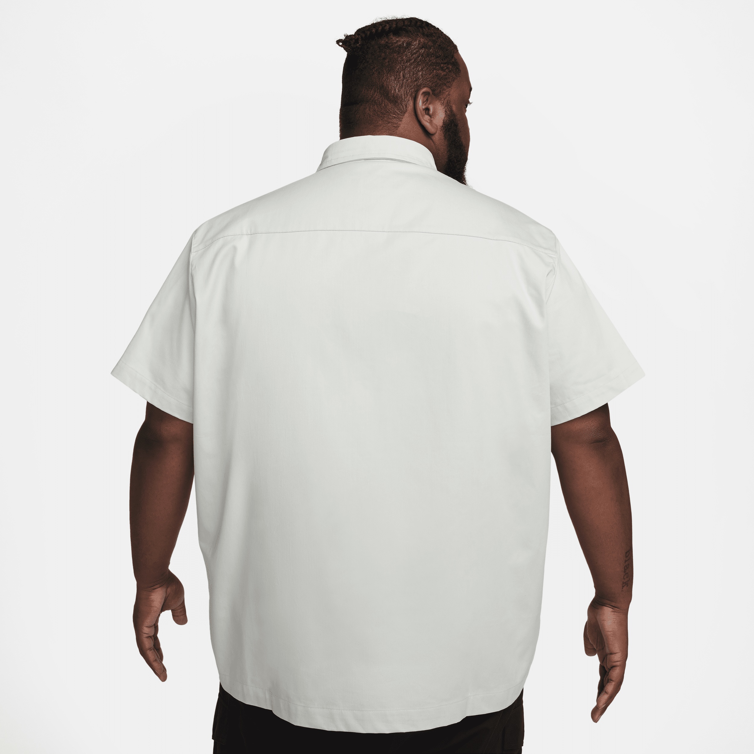Nike Men's Life Woven Military Short-Sleeve Button-Down Shirt - 7