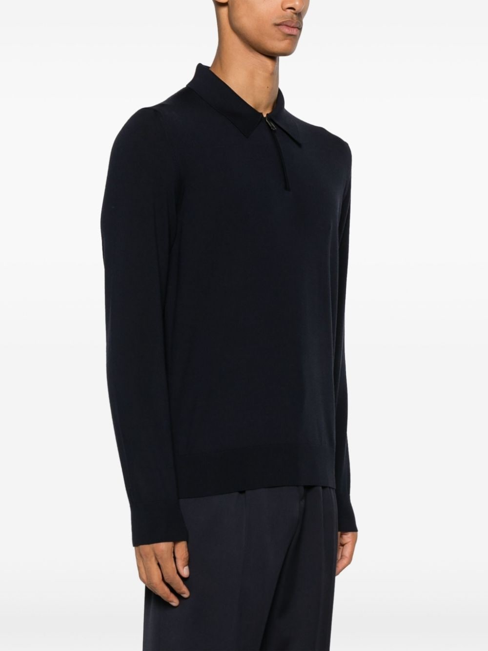 logo-plaque polo shirt - 3