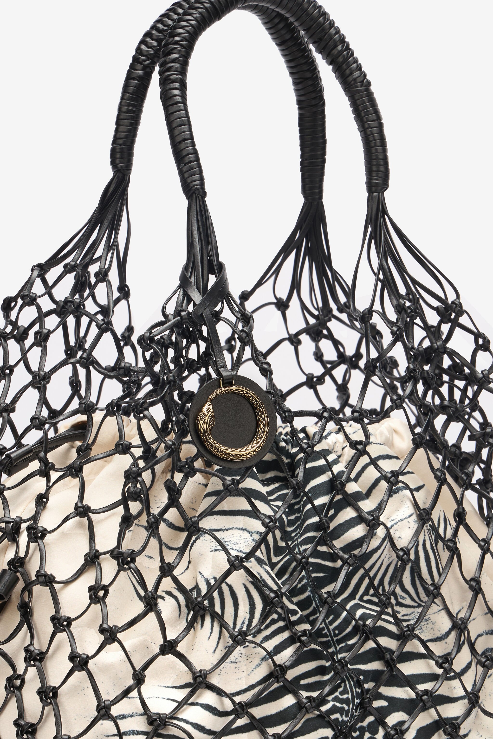 Bag With Mesh And Mini Zebra Print - 5
