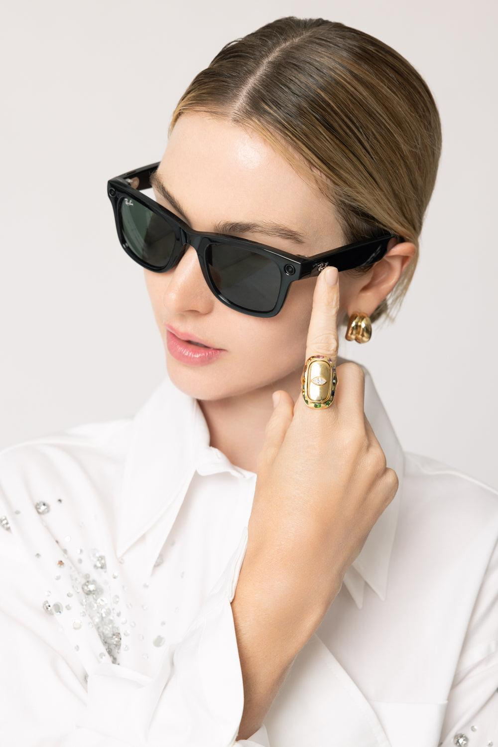 Meta Wayfarer - Shiny Black Green - 3