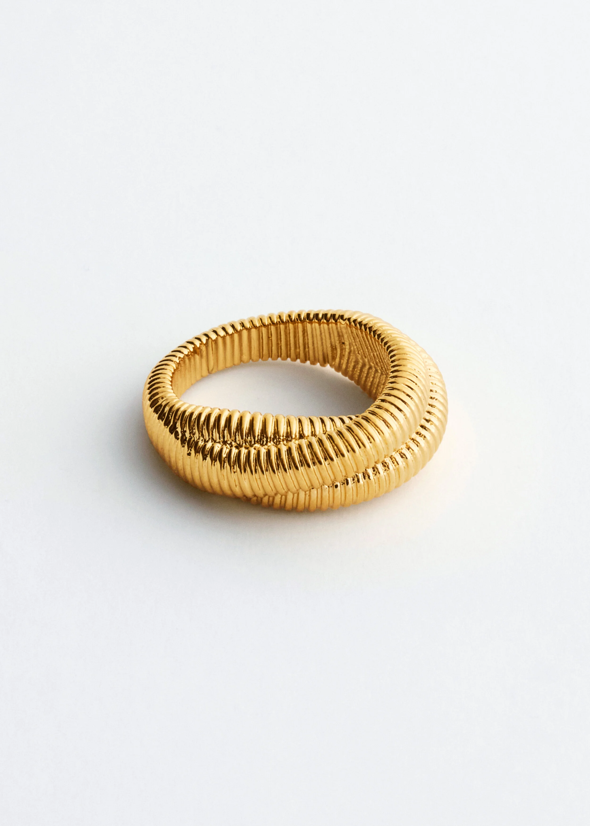 Plated Brass Twist Ring - 1