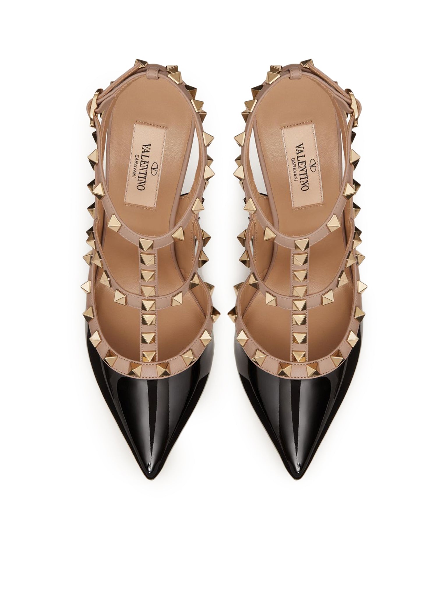 ROCKSTUD PATENT PUMPS WITH 100MM STRAPS - 5