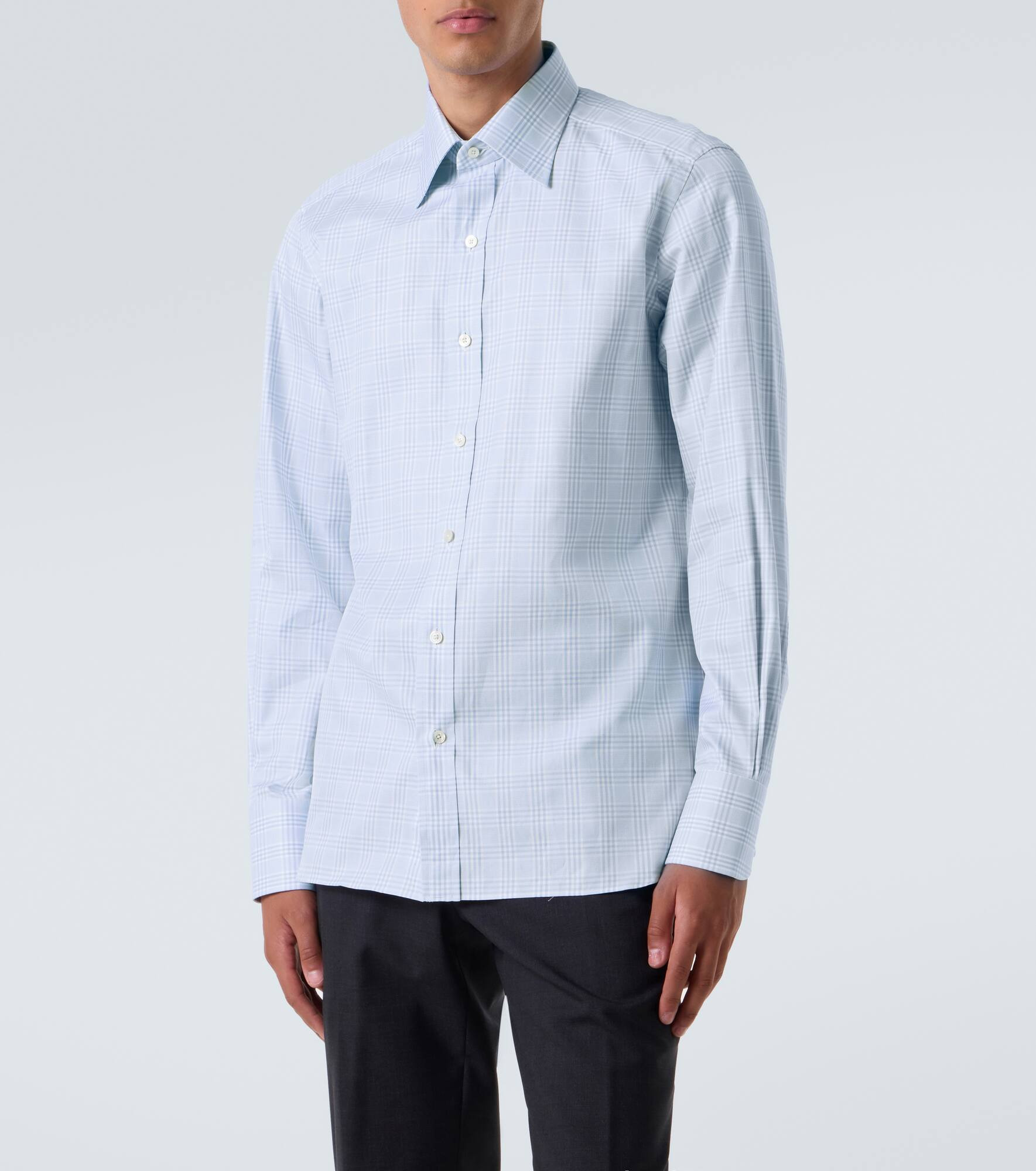 Checked cotton shirt - 3