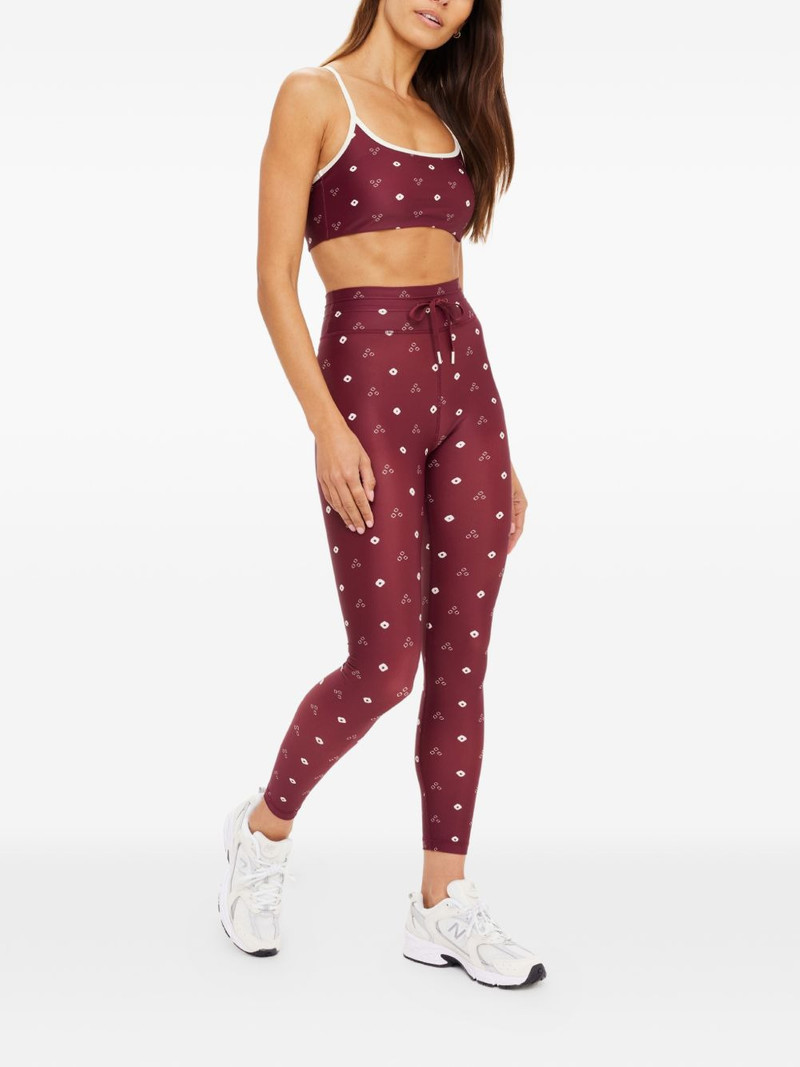 THE UPSIDE bandhani-print sports bra outlook