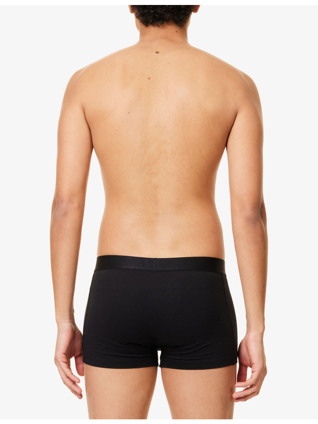 BOSS ONE x David Beckham Logo-Waistband Pack of Three Stretch-Cotton Trunks - 3