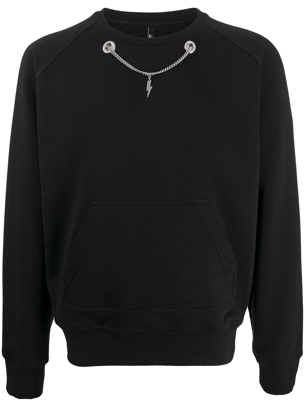 chain detailed sweatshirt - 1