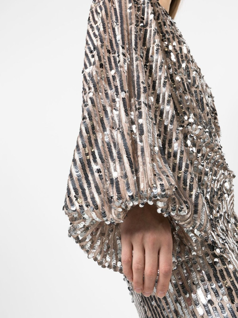 V-neck sequin jumpsuit 5