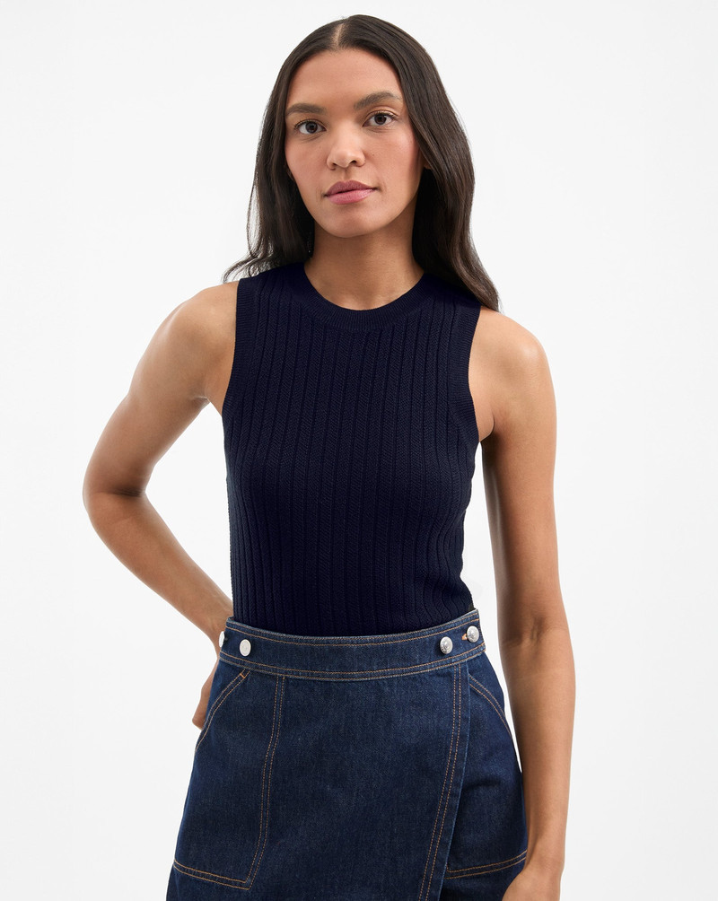 VERONICA BEARD JERREL MERINO WOOL TANK TOP outlook