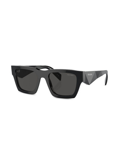 Prada logo-lettering square sunglasses outlook