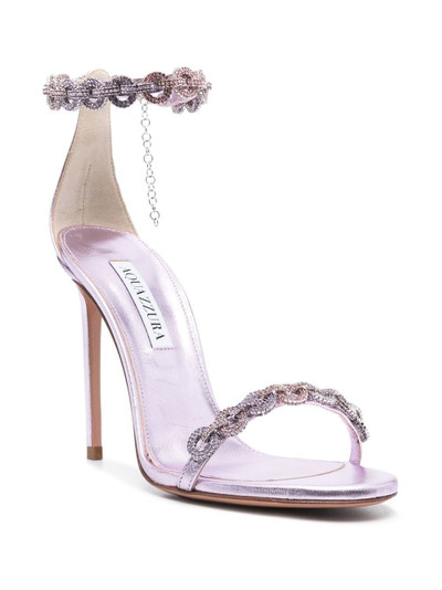 AQUAZZURA crystal-embellished 110mm sandals outlook