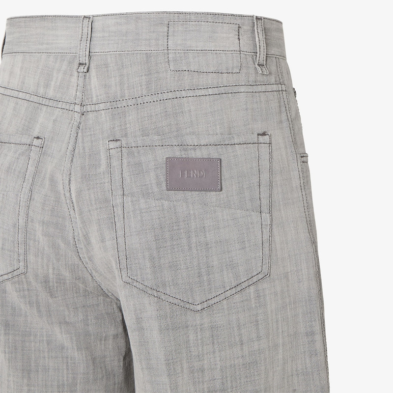 Bermudas Gray denim shorts 3