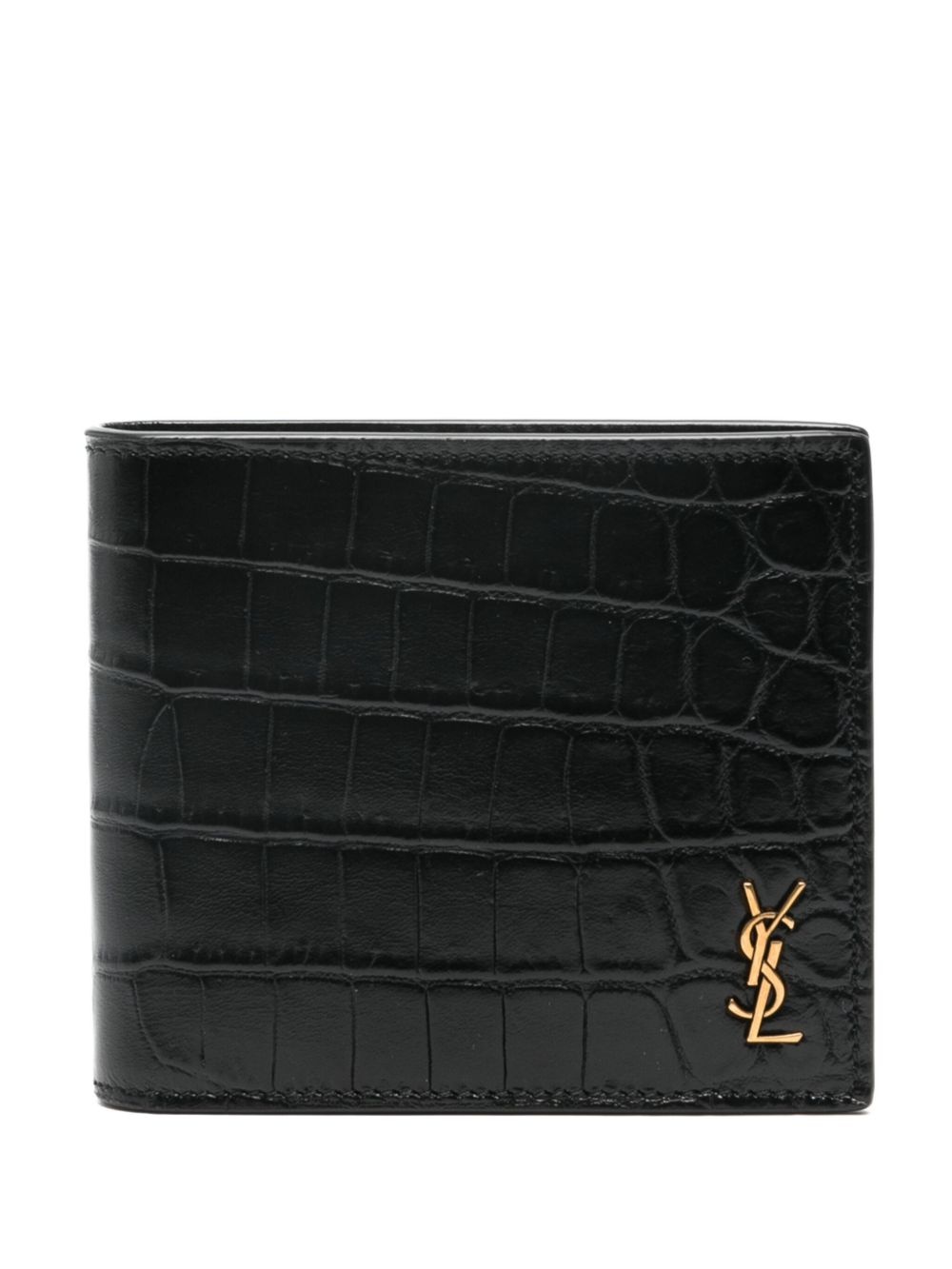 Monogram embossed bi-fold wallet - 1