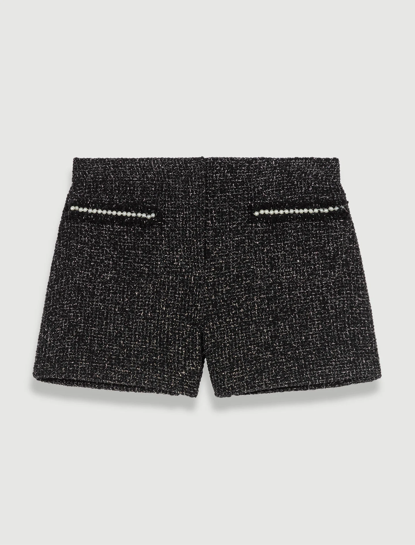 Glittery tweed shorts - 1