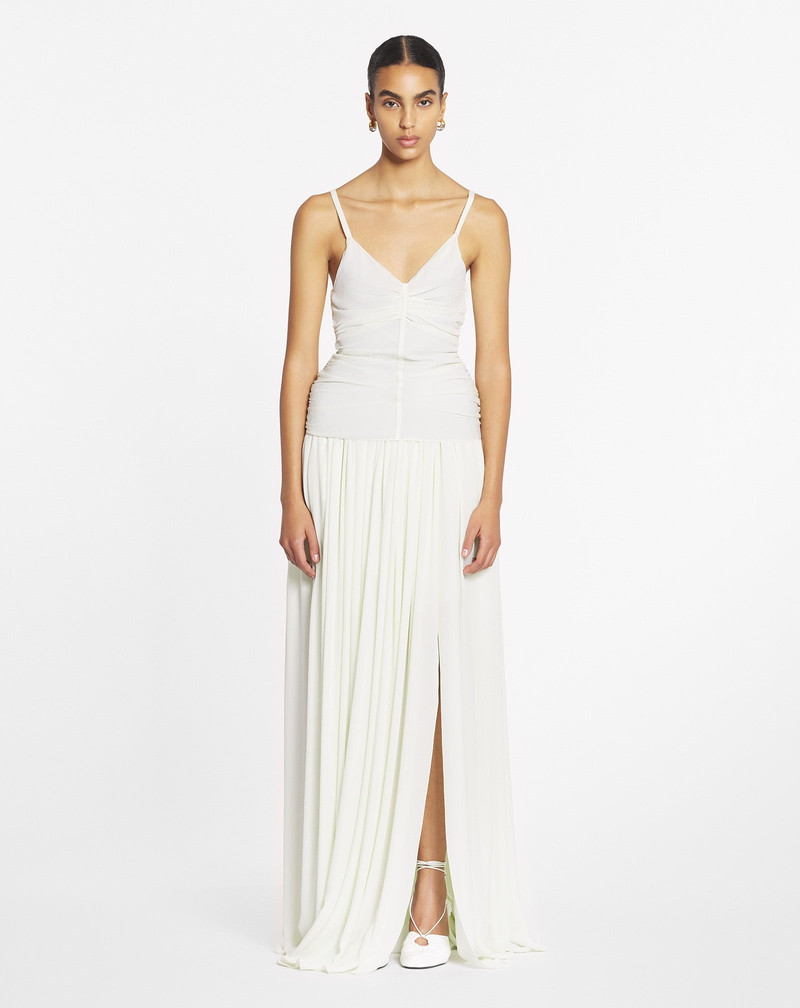 Lanvin RUFFLED TANK TOP IN SILK GEORGETTE outlook