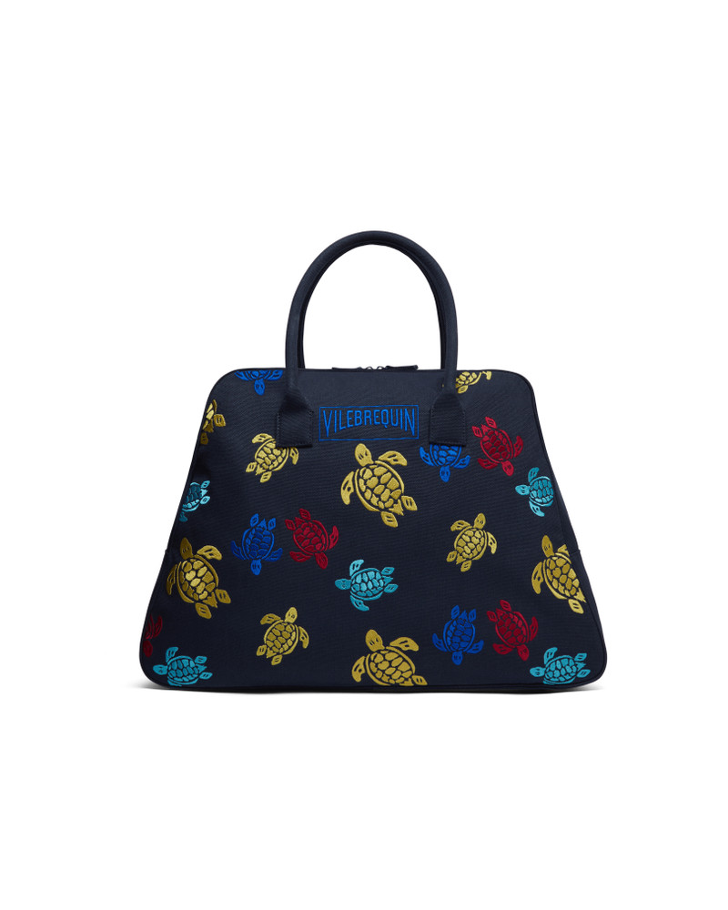 Bowling Canvas Bag Multicolor Turtles Dance 1