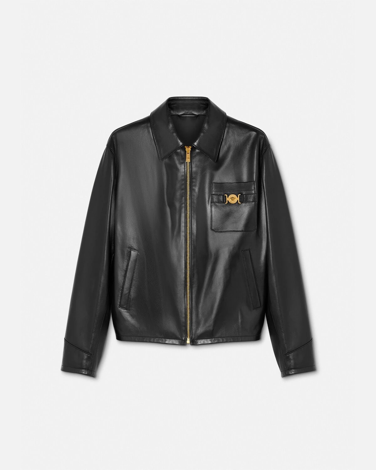 VERSACE Blouson Leather Jacket | REVERSIBLE
