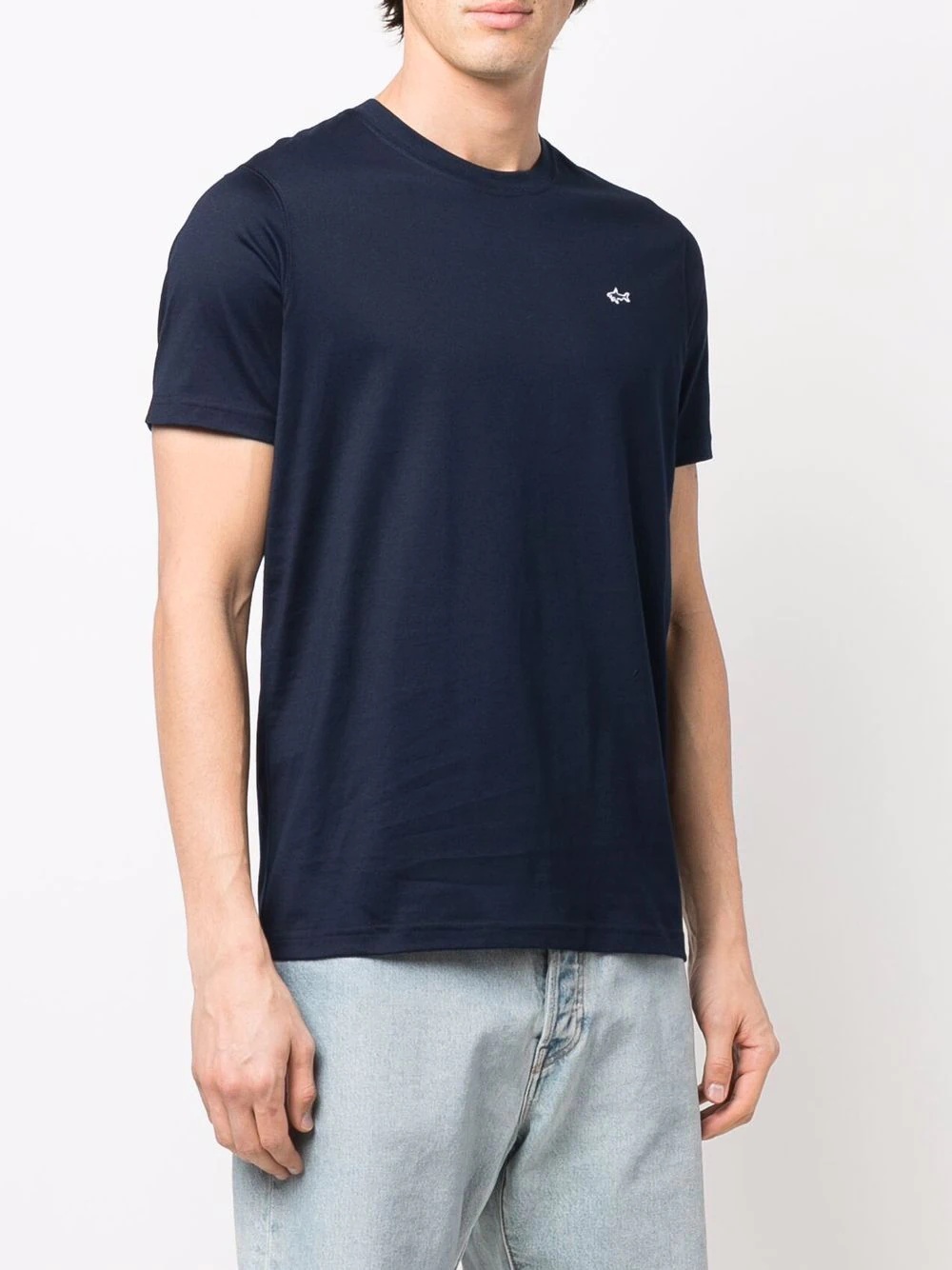 logo patch cotton T-shirt - 3