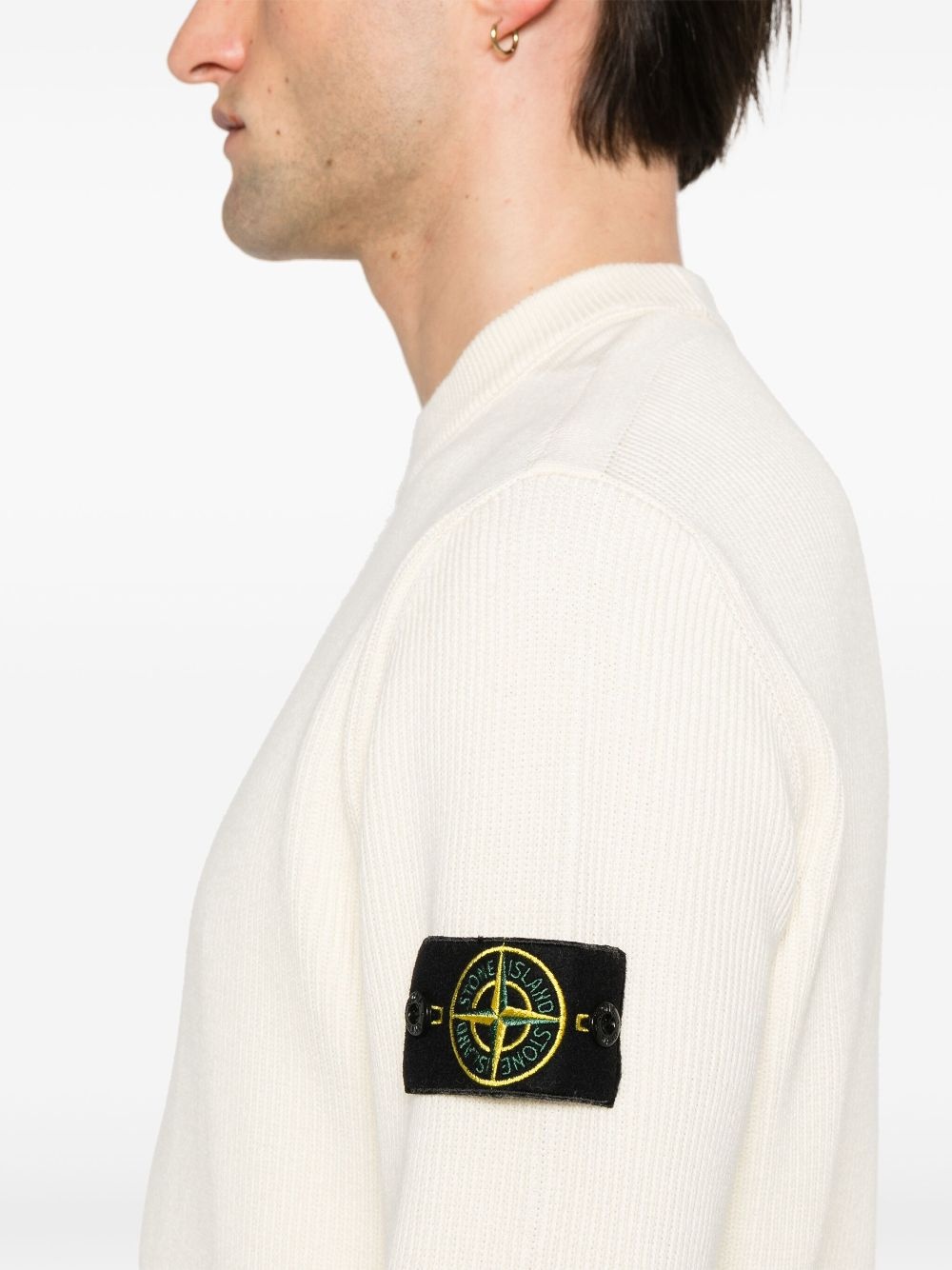 Compass-badge sweater - 5