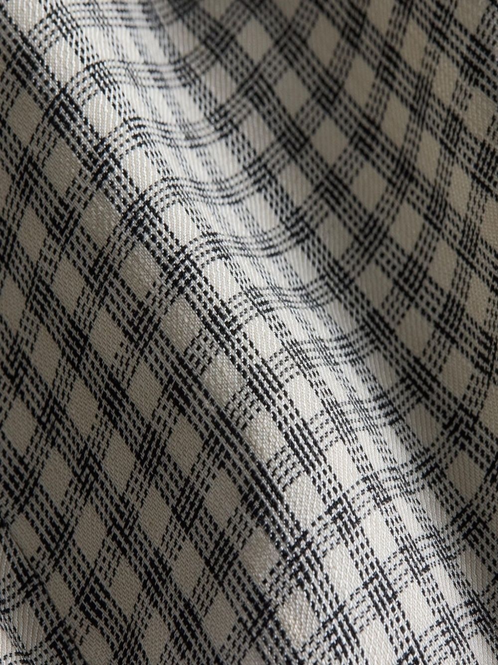 gingham-check straight-leg trousers - 5