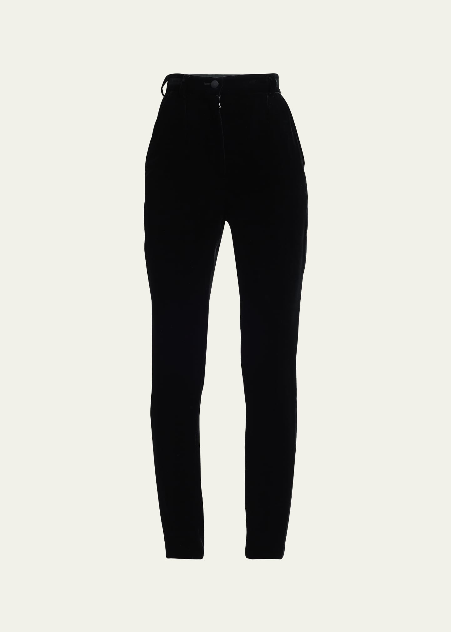 Skinny Velvet Trousers - 1