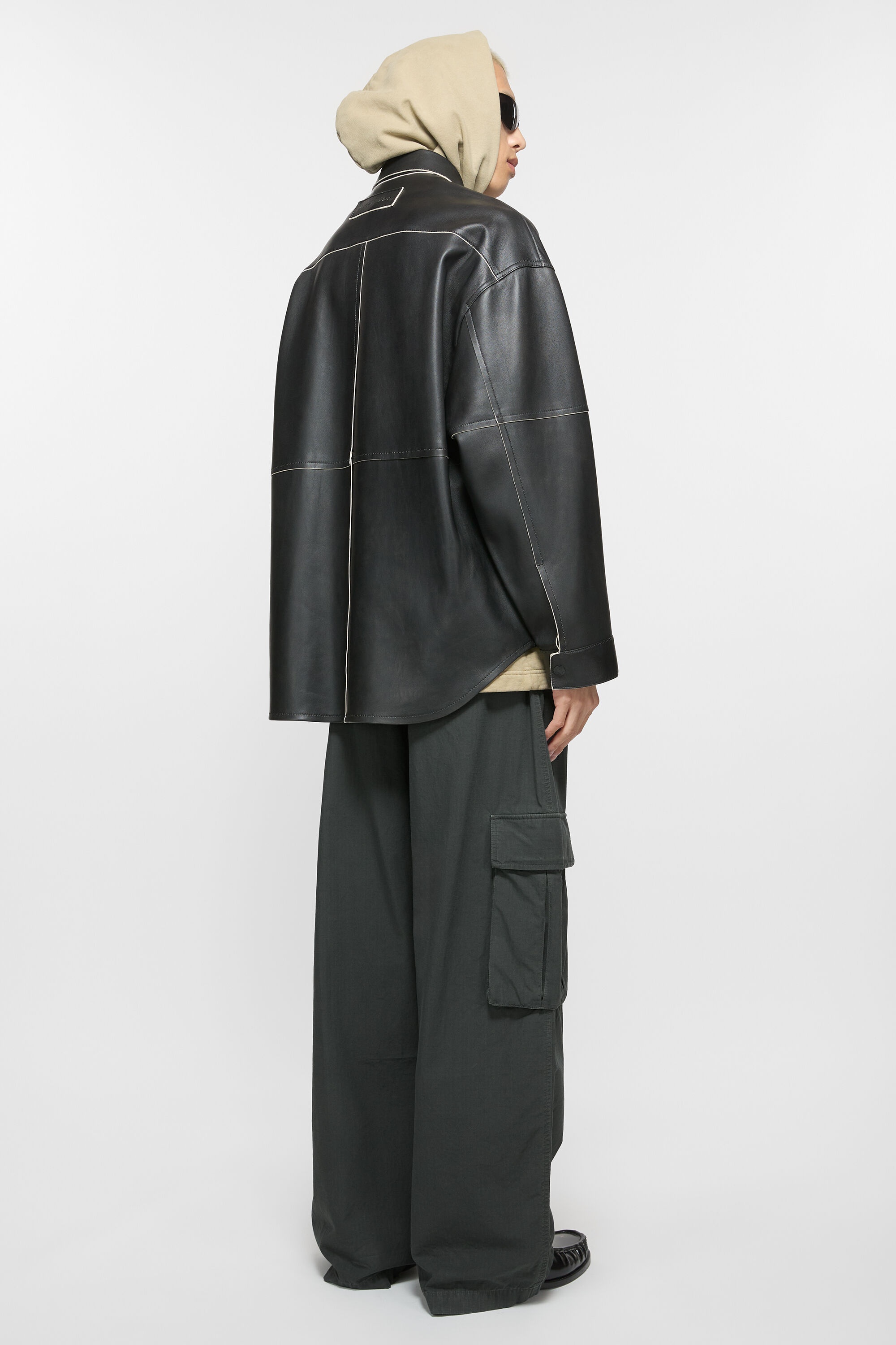 Ripstop cargo trousers - Faded black - 3