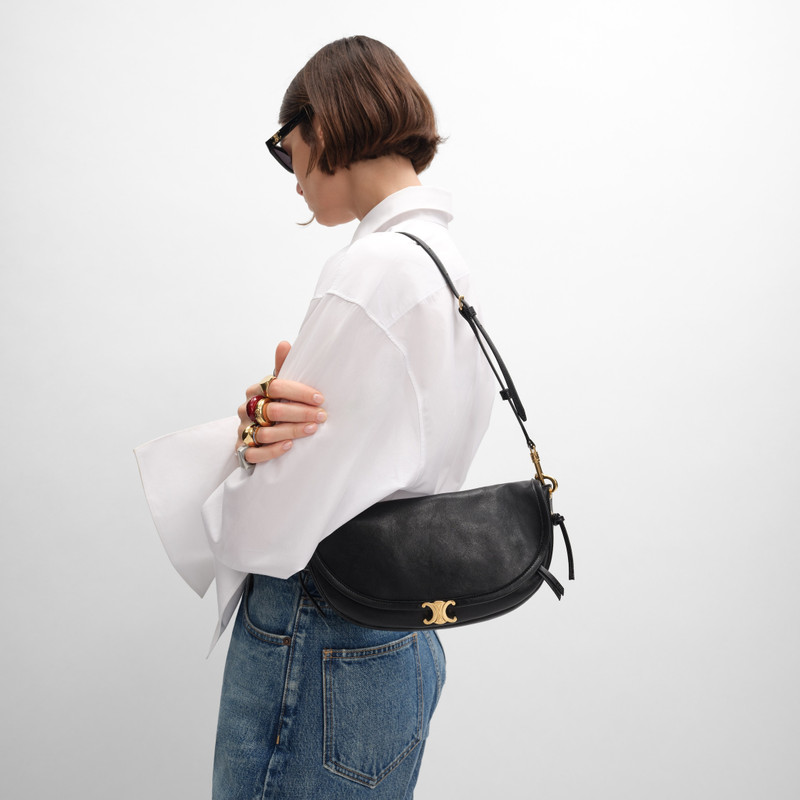 LITTLE HALFMOON SOFT TRIOMPHE IN SUPPLE SHINY LAMBSKIN 4