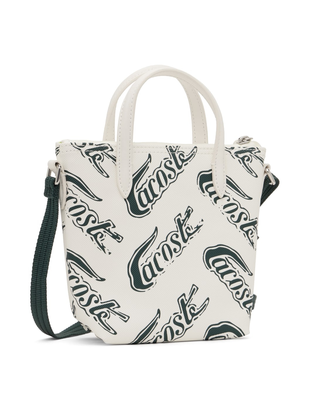 White Small Logo Print Tote - 3