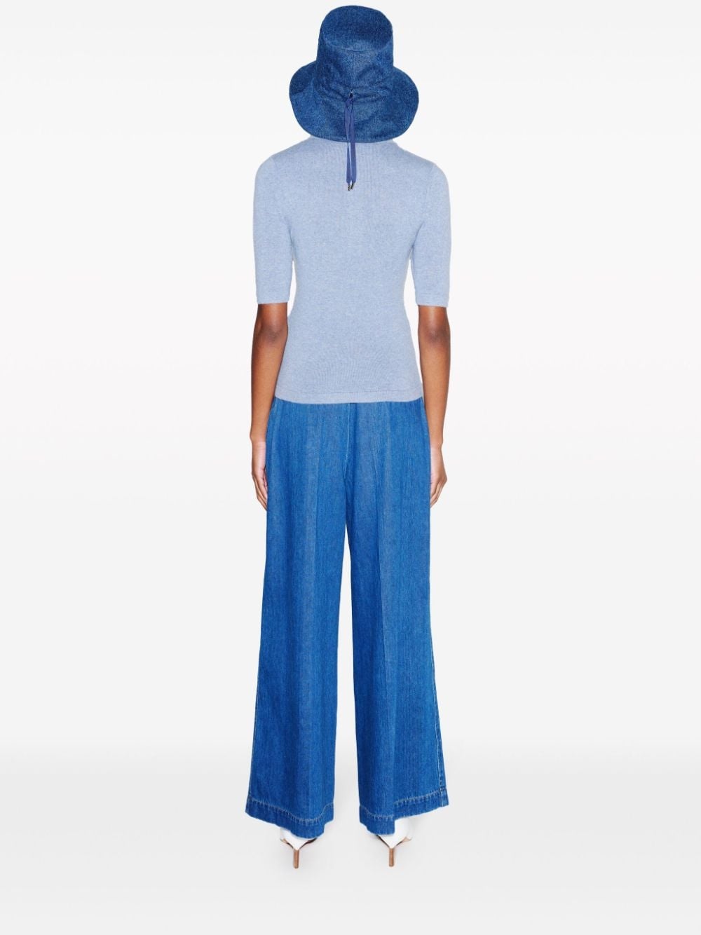 high-rise wide-leg jeans - 4