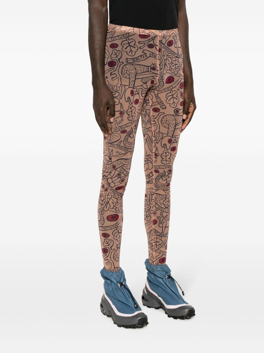 Walter Van Beirendonck graphic-print Leggings - Farfetch