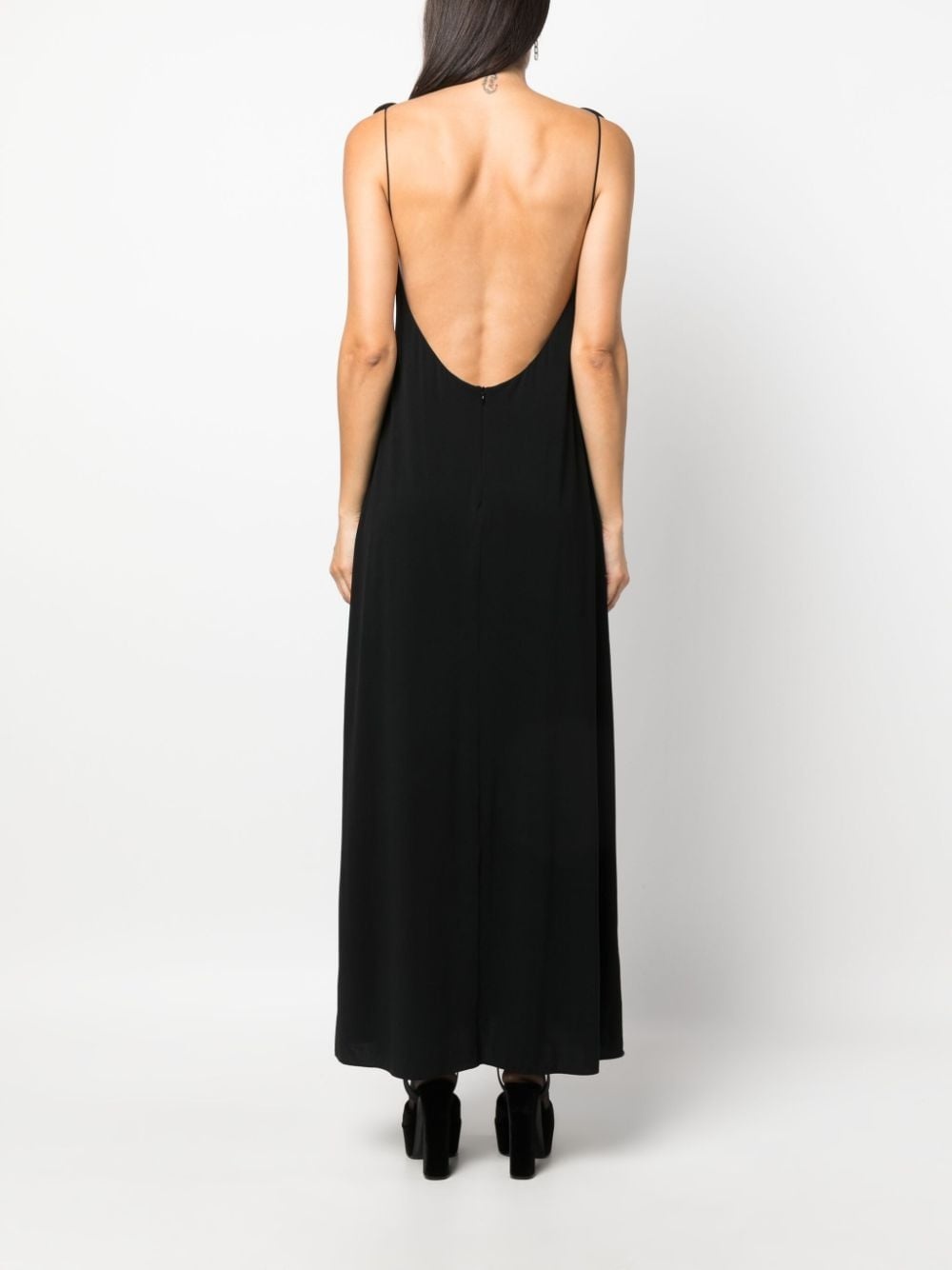 floral-appliquÃ© maxi dress - 4