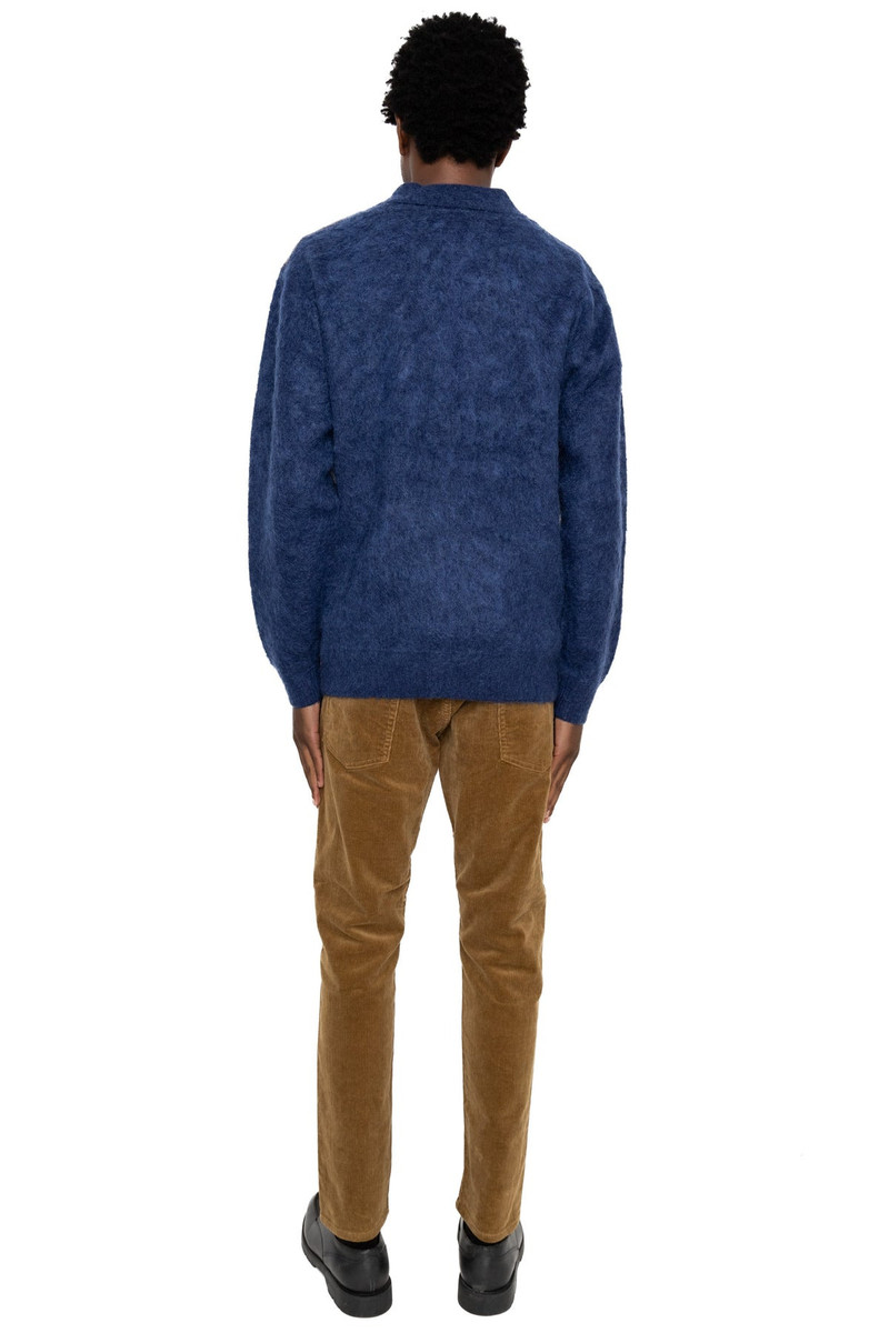 Knit Polo Shaggy 9G - Blue 4