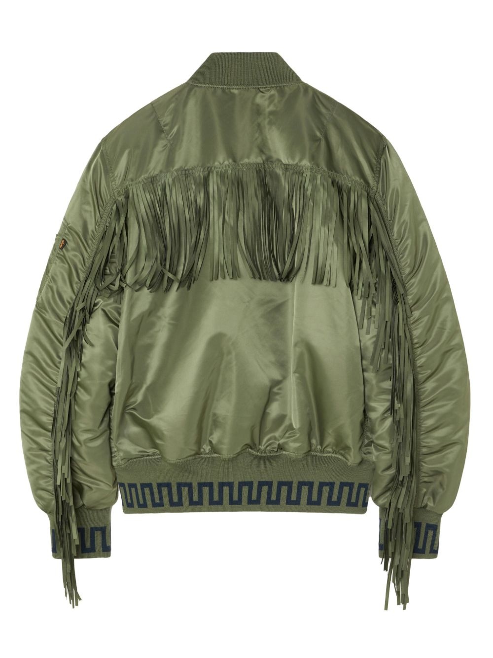 x Alpha Industries fringe-detailing bomber jacket - 7